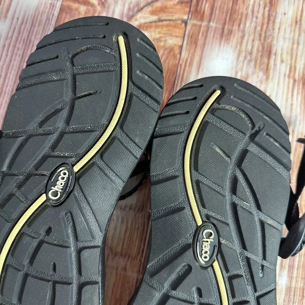 Chaco ZX/2 Womens Size 7 Black Gray Classic Strappy Sandals Open Toe Loop Shoes - Picture 9 of 10